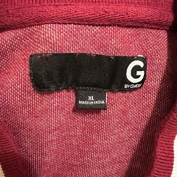 Guess by Guess Mens Bomber Jacket Burgundy Colorblock Size‎ XL